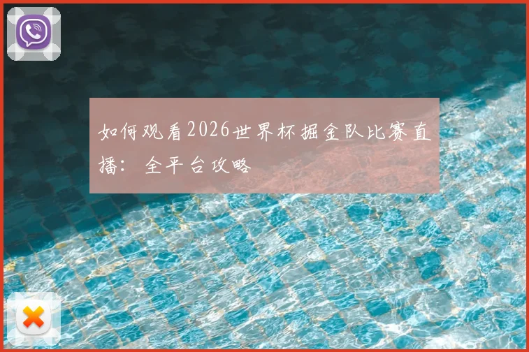 如何观看2026世界杯掘金队比赛直播：全平台攻略